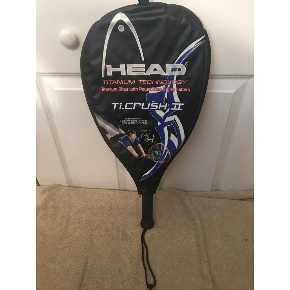 Head Ti.CRUSH II racquet with cover in very good shape